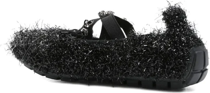 Embellished-Frill Ballet Flats - Image 3
