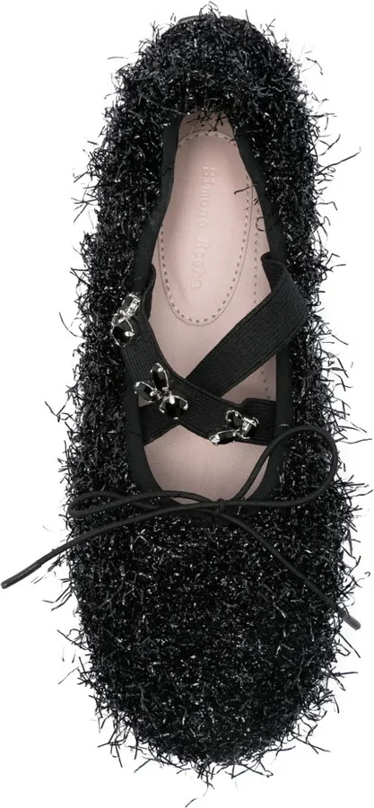 Embellished-Frill Ballet Flats - Image 4