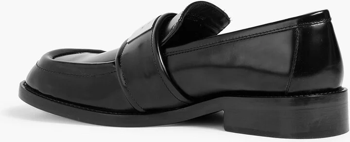 Embellished glossed-leather loafers - Image 3