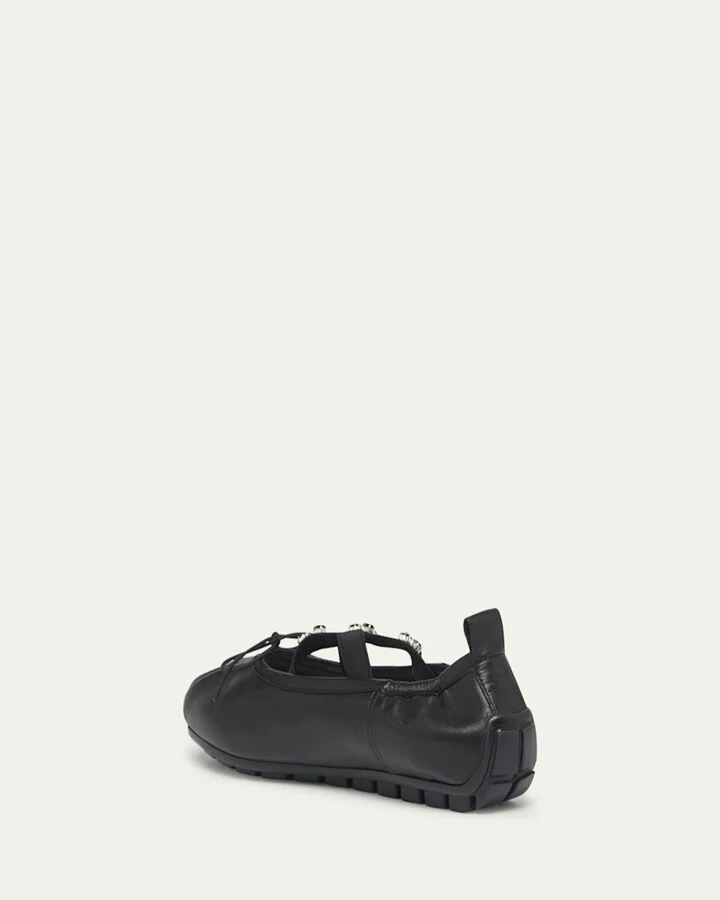 Embellished Grip Ballerina Flats - Image 2