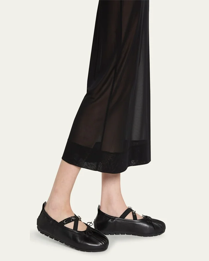 Embellished Grip Ballerina Flats - Image 5