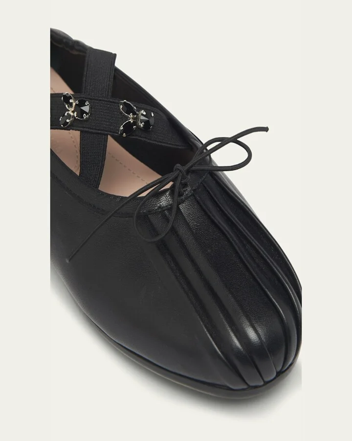 Embellished Grip Ballerina Flats - Image 8