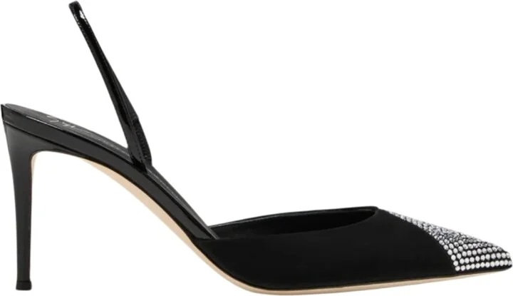 Embellished Halter Slingback Pumps