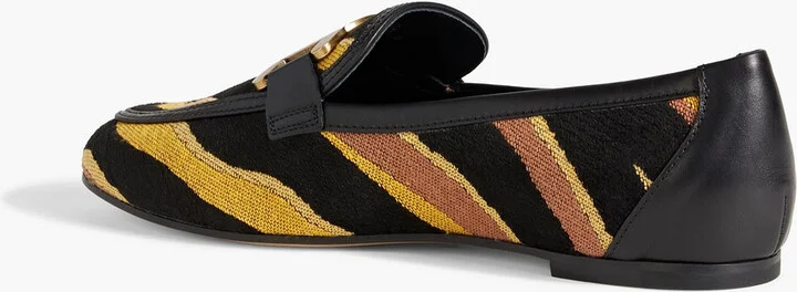 Embellished jacquard loafers - Image 3