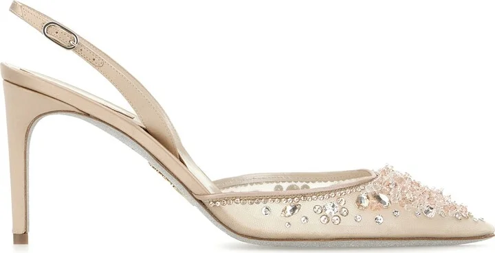 Embellished Lace Cinderella Pumps