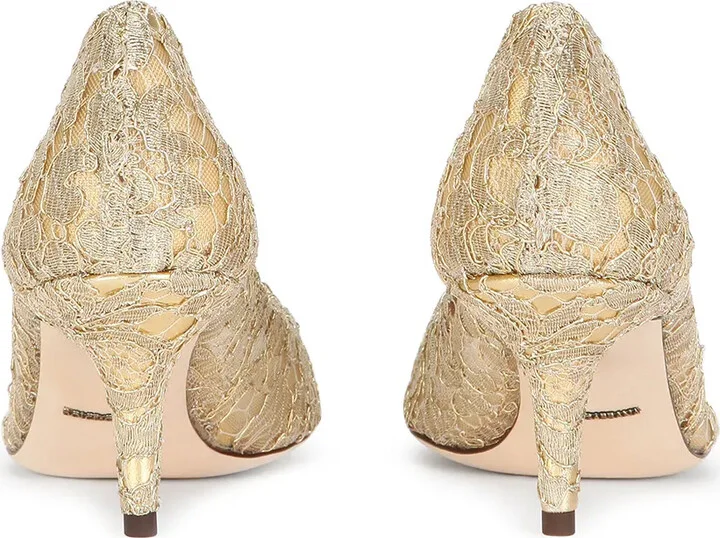 Embellished Lace Pumps - Image 3