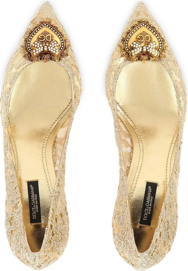 Embellished Lace Pumps - Image 4