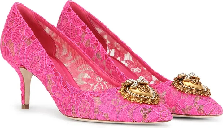 Embellished Lace Pumps - Image 2
