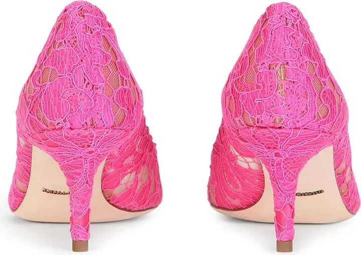 Embellished Lace Pumps - Image 3