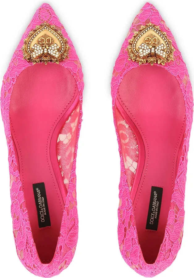 Embellished Lace Pumps - Image 4