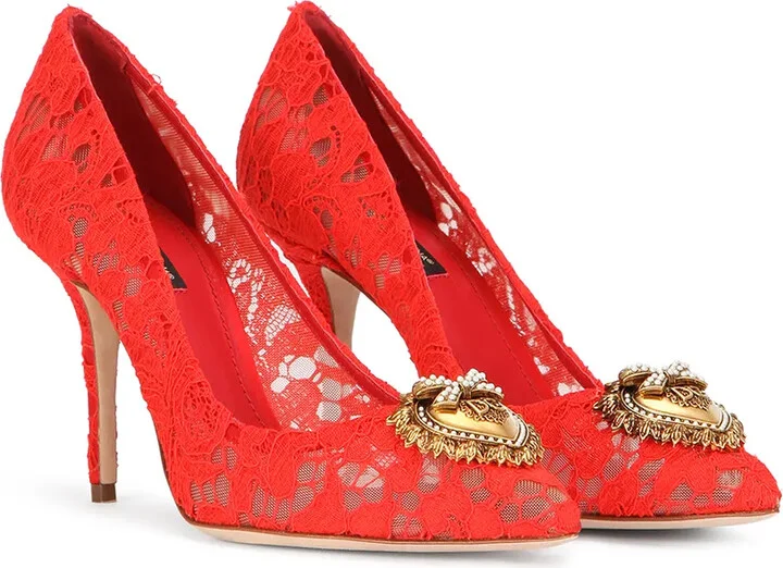 Embellished Lace Pumps - Image 2