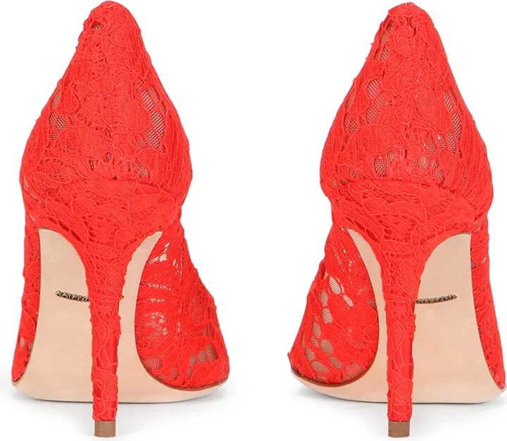 Embellished Lace Pumps - Image 3