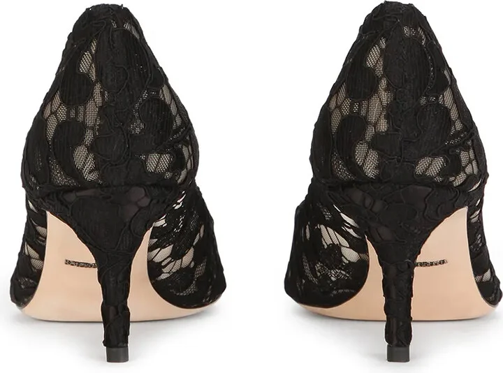 Embellished Lace Pumps - Image 3