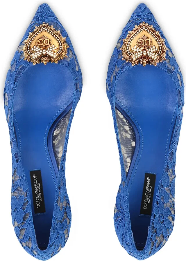 Embellished Lace Pumps - Image 4