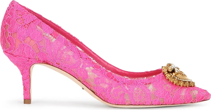 Embellished Lace Pumps