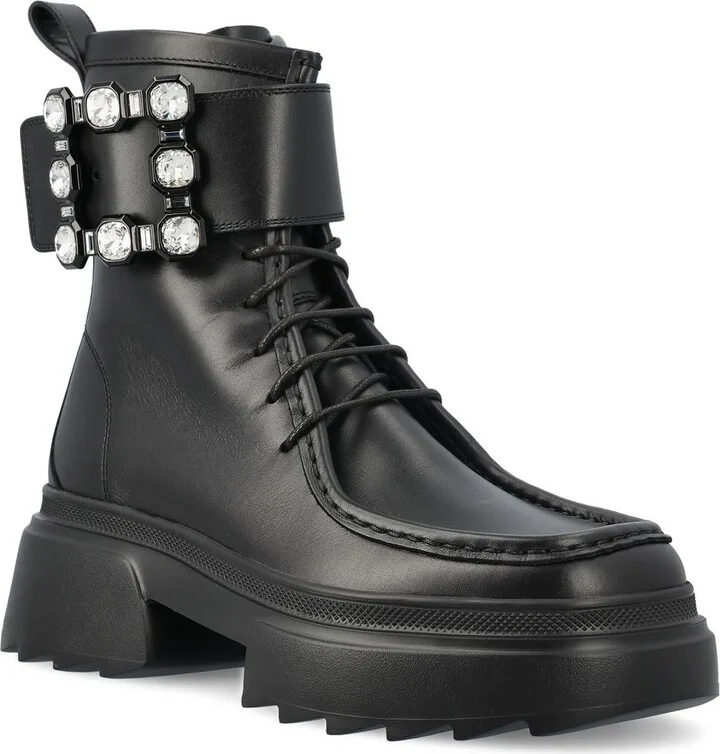 Embellished Lace-up Boots - Image 2