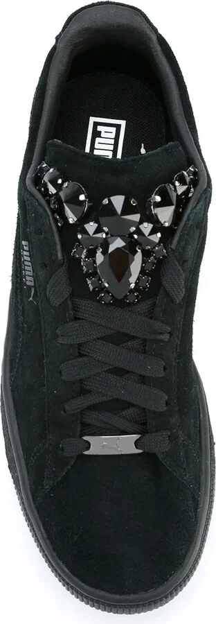 Embellished Lace-Up Sneakers - Image 4