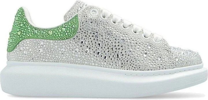 Embellished Lace-up Sneakers