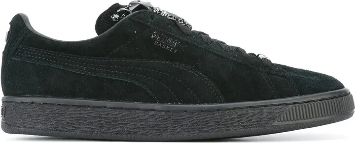 Embellished Lace-Up Sneakers