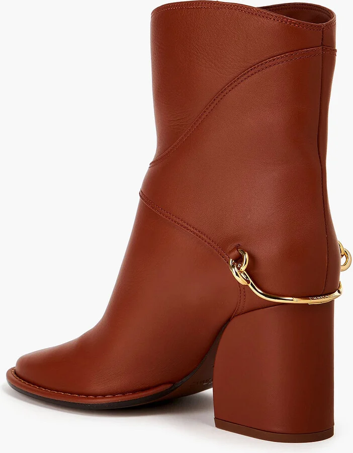 Embellished leather ankle boots - Image 3