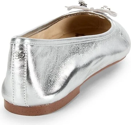 Embellished Leather Ballet Flats - Image 3