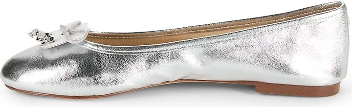 Embellished Leather Ballet Flats - Image 4