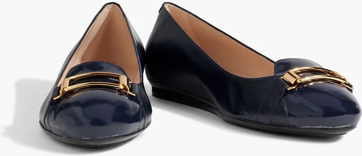 Embellished leather ballet flats - Image 2