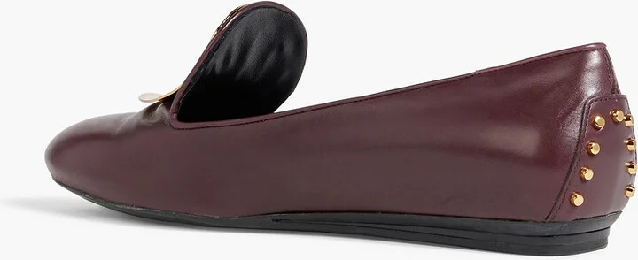 Embellished leather ballet flats - Image 6