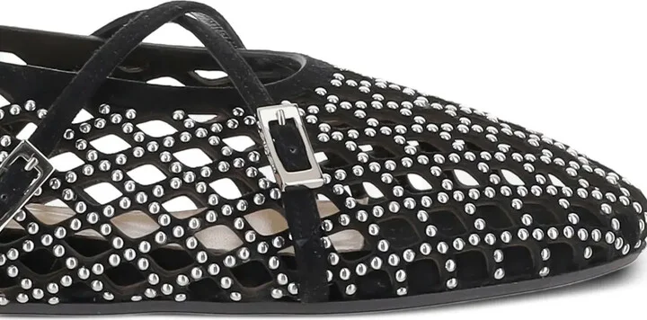 Embellished Leather Ballet Flats - Image 5