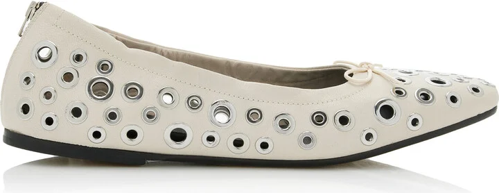 Embellished Leather Ballet FlatsGoose