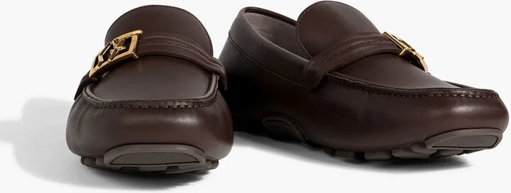 Embellished leather driving shoes - Image 2