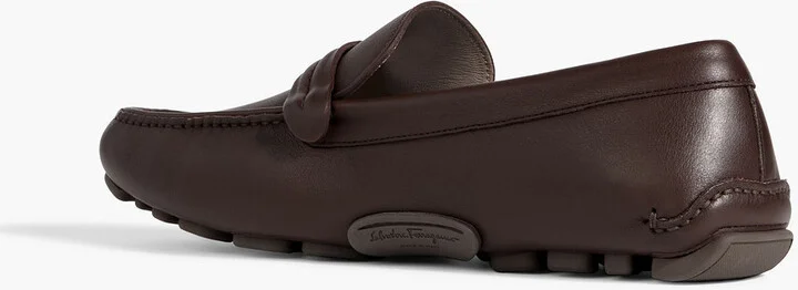 Embellished leather driving shoes - Image 3