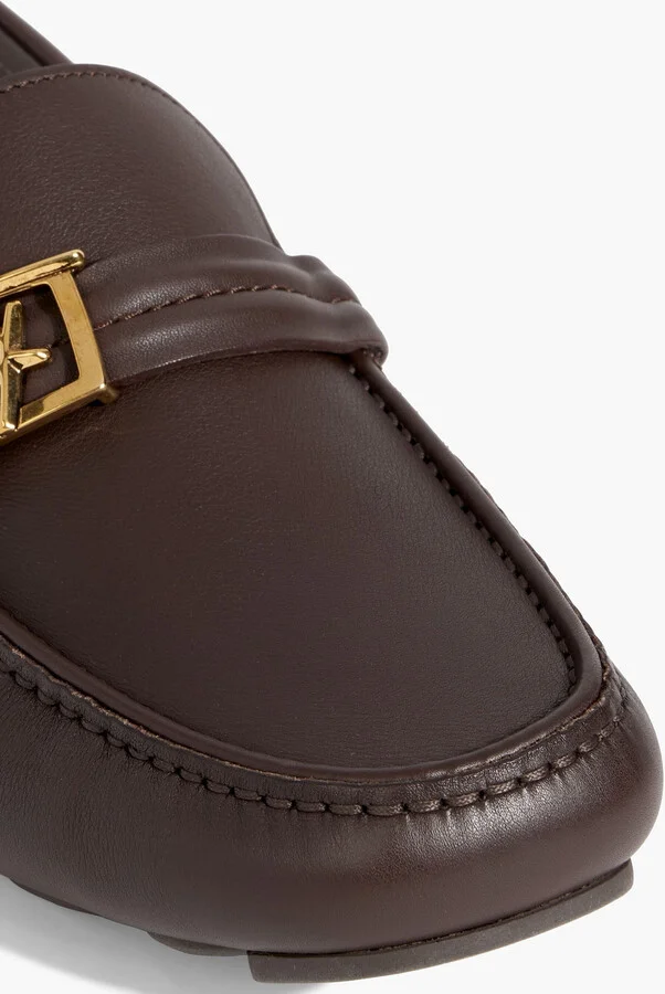Embellished leather driving shoes - Image 4