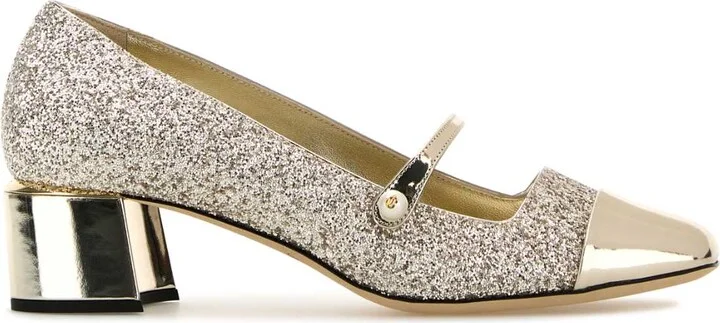 Embellished Leather Elisa 45 Pumps