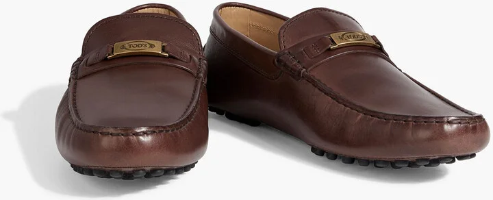 Embellished leather loafers - Image 2