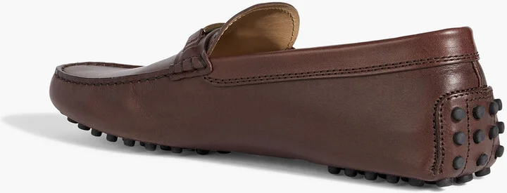 Embellished leather loafers - Image 3