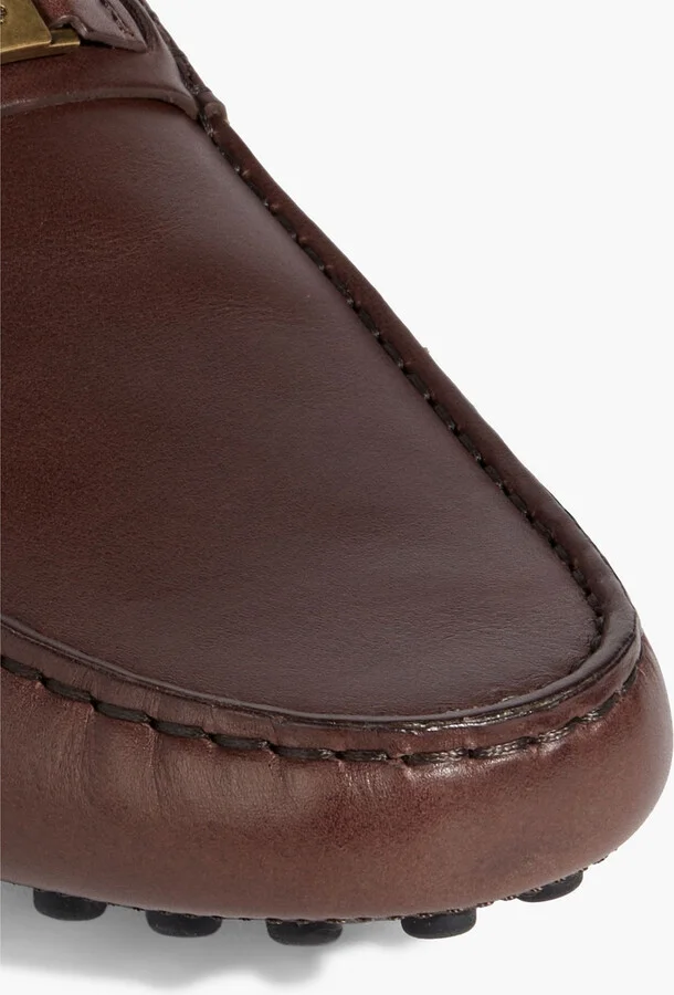 Embellished leather loafers - Image 4