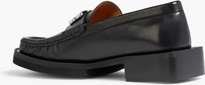 Embellished leather loafers - Image 3