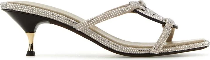 Embellished Leather Miller Sabot