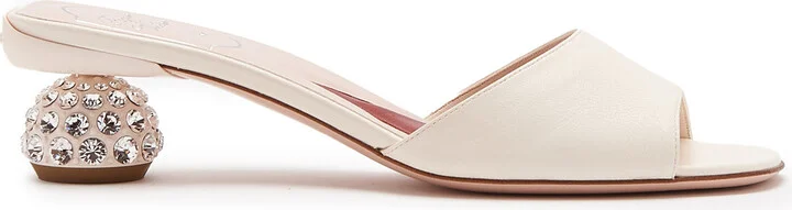 Embellished Leather MulesVivier