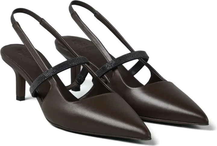 Embellished Leather Pumps - Image 2
