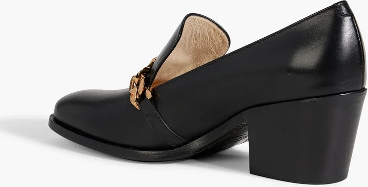 Embellished leather pumps - Image 3