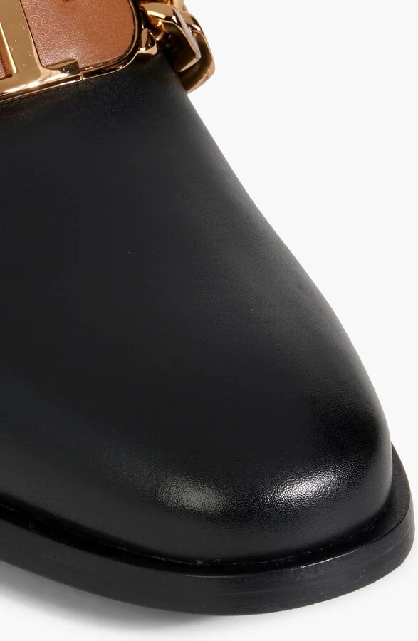 Embellished leather pumps - Image 4