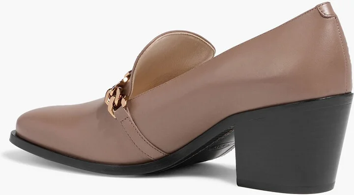 Embellished leather pumps - Image 6