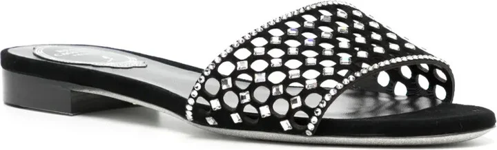 Embellished Leather Sandals - Image 2
