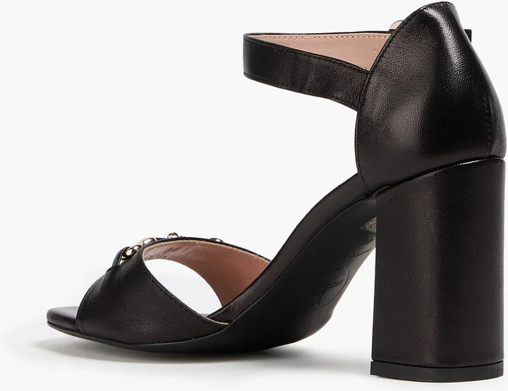 Embellished leather sandals - Image 3
