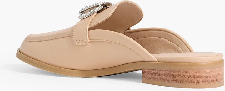 Embellished leather slippers - Image 3