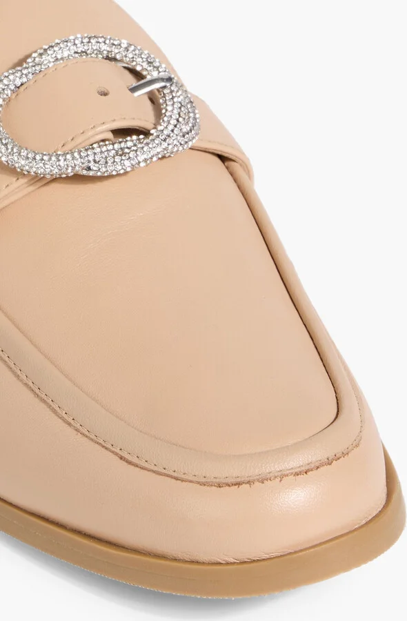 Embellished leather slippers - Image 4