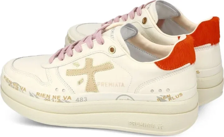 Embellished Leather Sneakers - Image 2