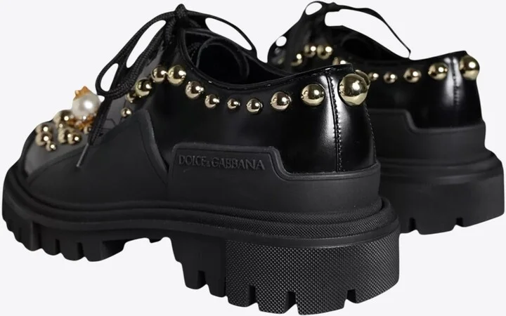 Embellished Leather Trekking Derby Shoes - Image 2